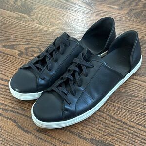 Freda Salvador D’Orsay sneakers black leather size 9